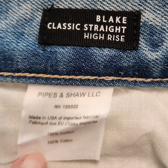 NEW Veronica Beard Blake Classic Straight High Rise Jeans in Nova Wash 27/4 - Picture 7 of 10